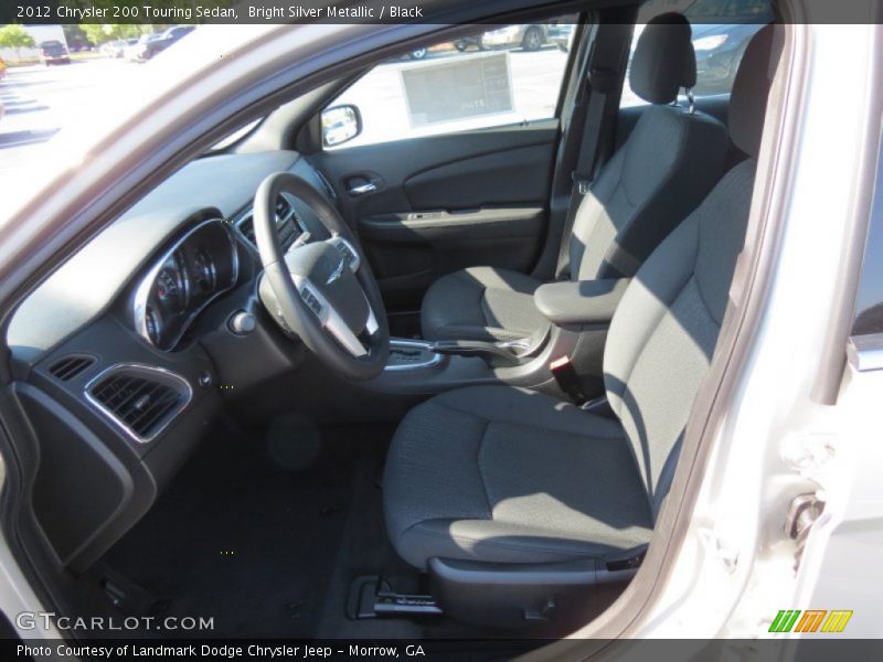 Bright Silver Metallic / Black 2012 Chrysler 200 Touring Sedan