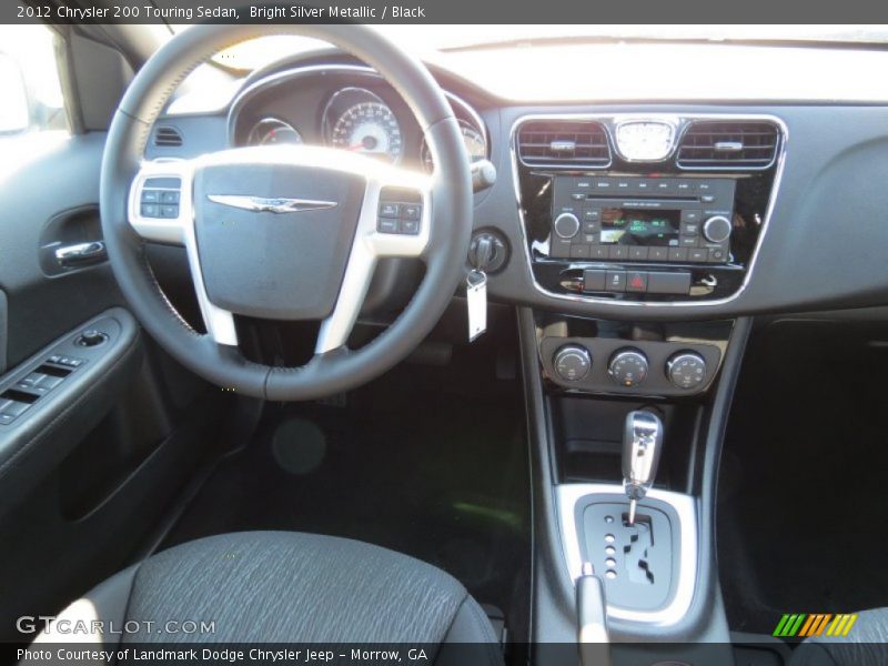 Bright Silver Metallic / Black 2012 Chrysler 200 Touring Sedan
