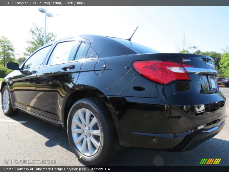 Black / Black 2012 Chrysler 200 Touring Sedan