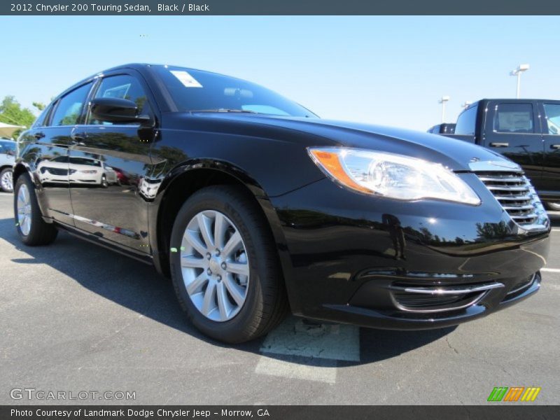 Black / Black 2012 Chrysler 200 Touring Sedan