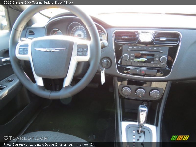 Black / Black 2012 Chrysler 200 Touring Sedan