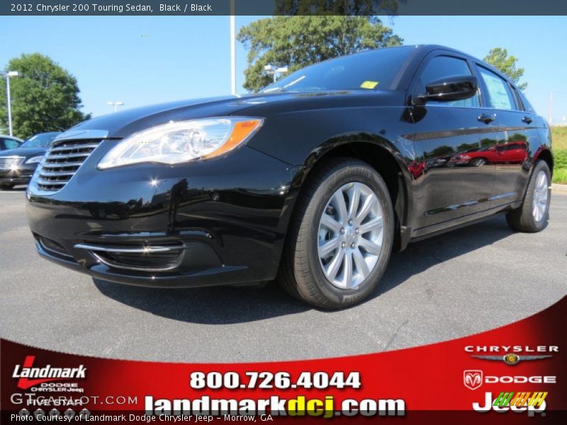 Black / Black 2012 Chrysler 200 Touring Sedan