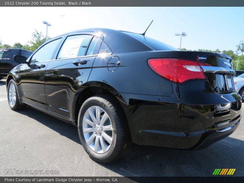 Black / Black 2012 Chrysler 200 Touring Sedan