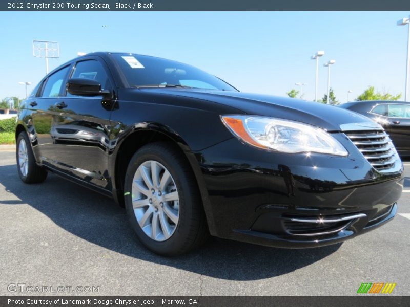 Black / Black 2012 Chrysler 200 Touring Sedan