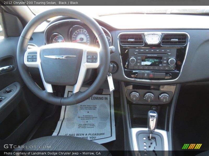 Black / Black 2012 Chrysler 200 Touring Sedan