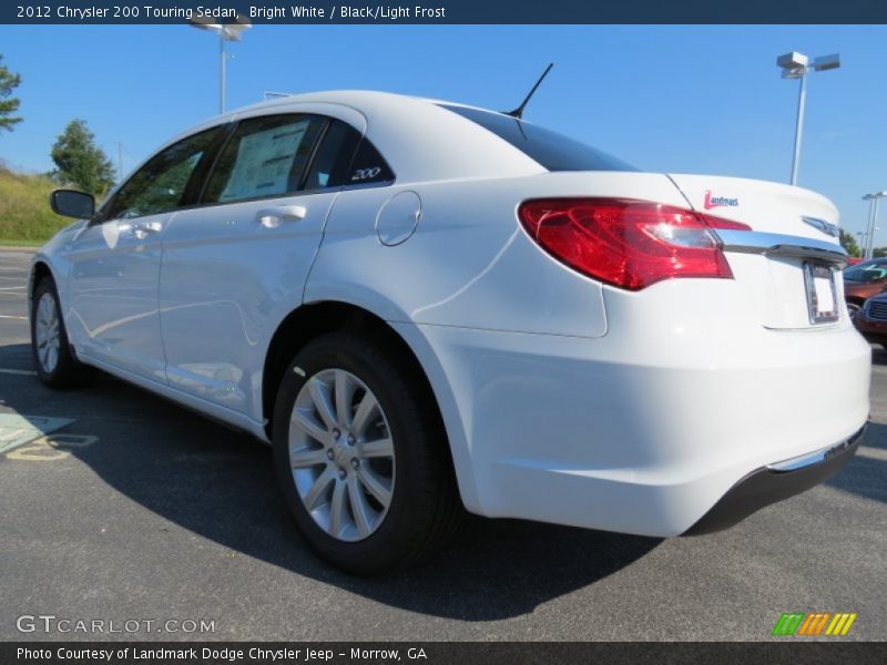 Bright White / Black/Light Frost 2012 Chrysler 200 Touring Sedan