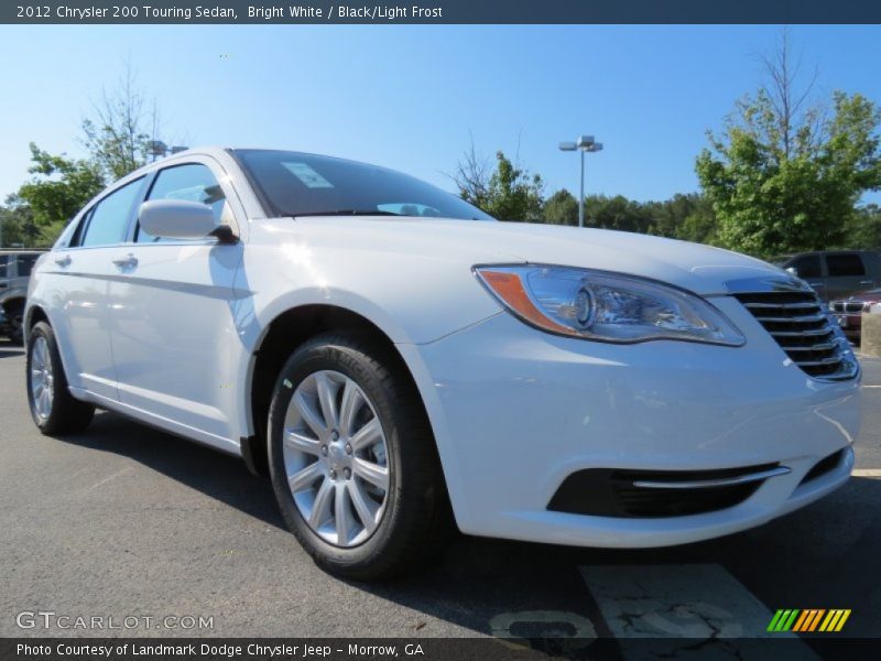 Bright White / Black/Light Frost 2012 Chrysler 200 Touring Sedan