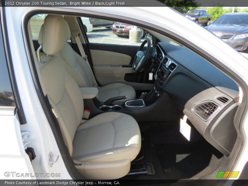 Bright White / Black/Light Frost 2012 Chrysler 200 Touring Sedan