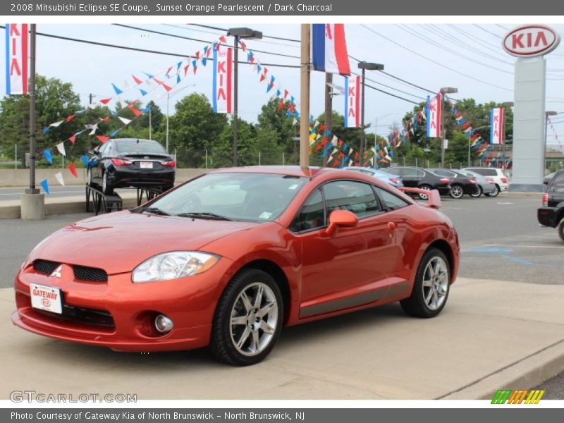Sunset Orange Pearlescent / Dark Charcoal 2008 Mitsubishi Eclipse SE Coupe