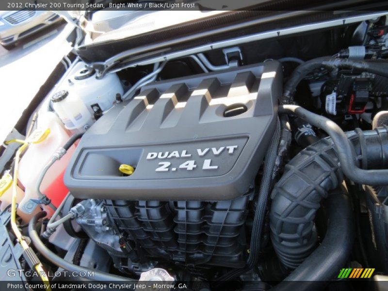 Bright White / Black/Light Frost 2012 Chrysler 200 Touring Sedan