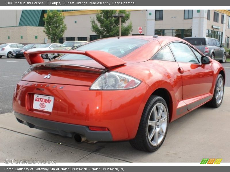 Sunset Orange Pearlescent / Dark Charcoal 2008 Mitsubishi Eclipse SE Coupe
