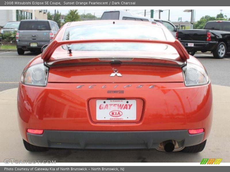 Sunset Orange Pearlescent / Dark Charcoal 2008 Mitsubishi Eclipse SE Coupe