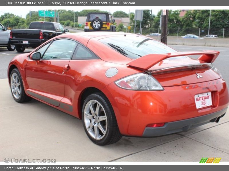 Sunset Orange Pearlescent / Dark Charcoal 2008 Mitsubishi Eclipse SE Coupe