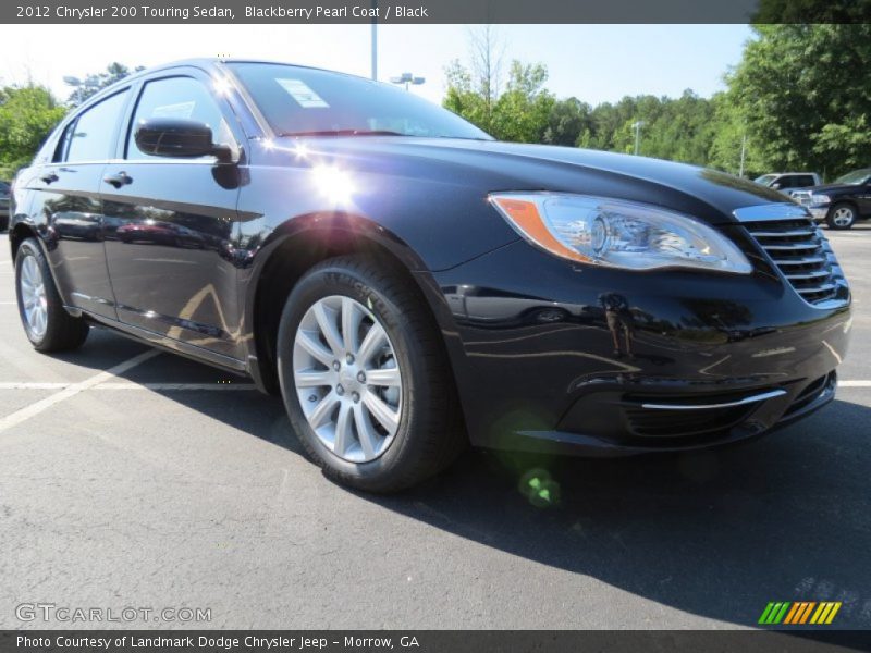 Blackberry Pearl Coat / Black 2012 Chrysler 200 Touring Sedan