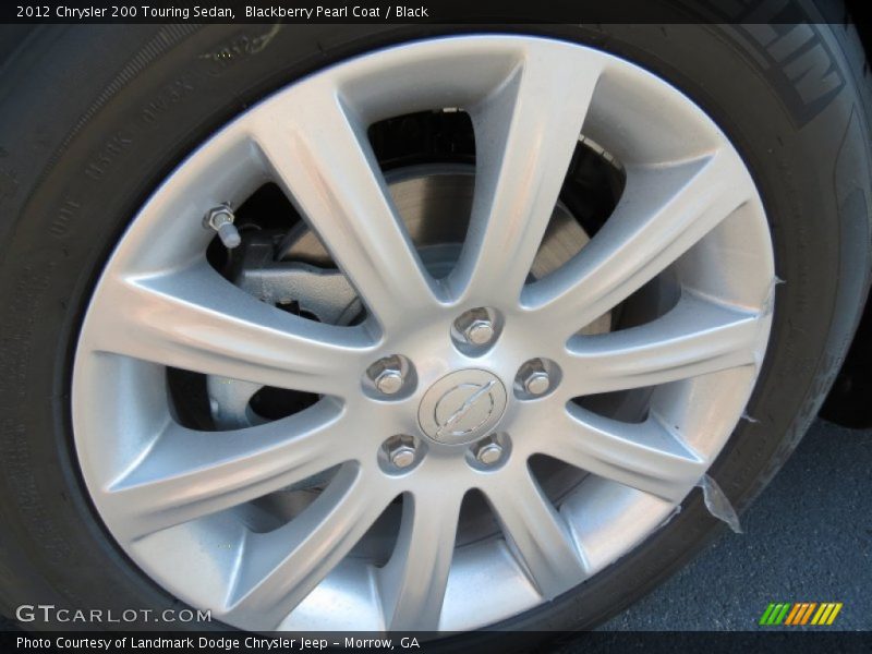 Blackberry Pearl Coat / Black 2012 Chrysler 200 Touring Sedan
