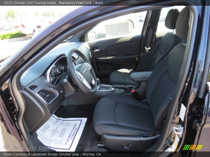 Blackberry Pearl Coat / Black 2012 Chrysler 200 Touring Sedan