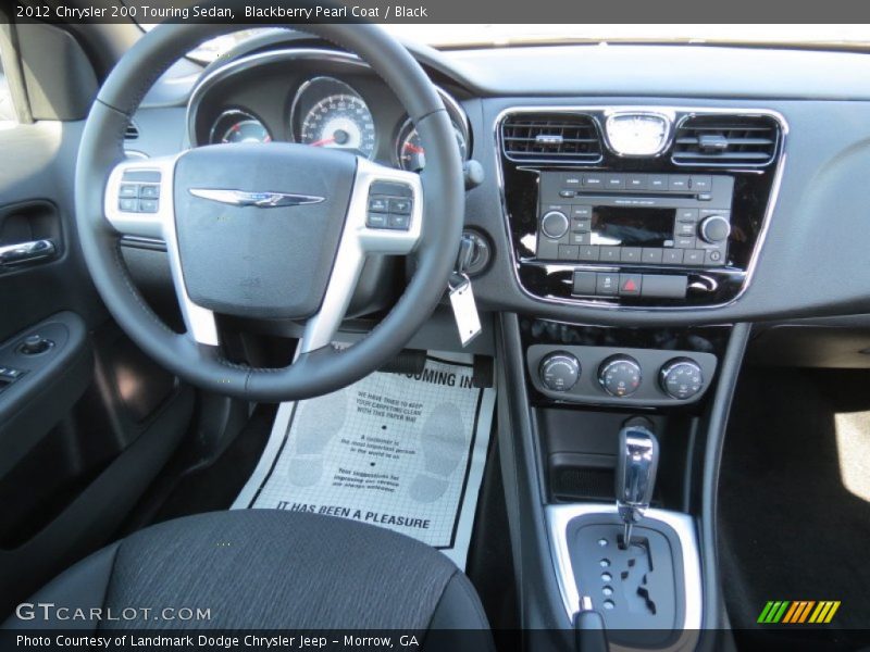 Blackberry Pearl Coat / Black 2012 Chrysler 200 Touring Sedan