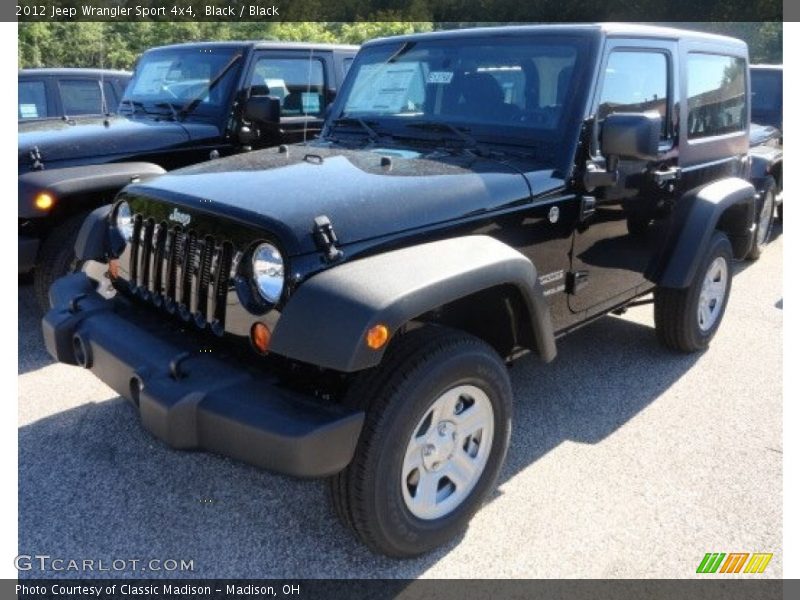 Black / Black 2012 Jeep Wrangler Sport 4x4