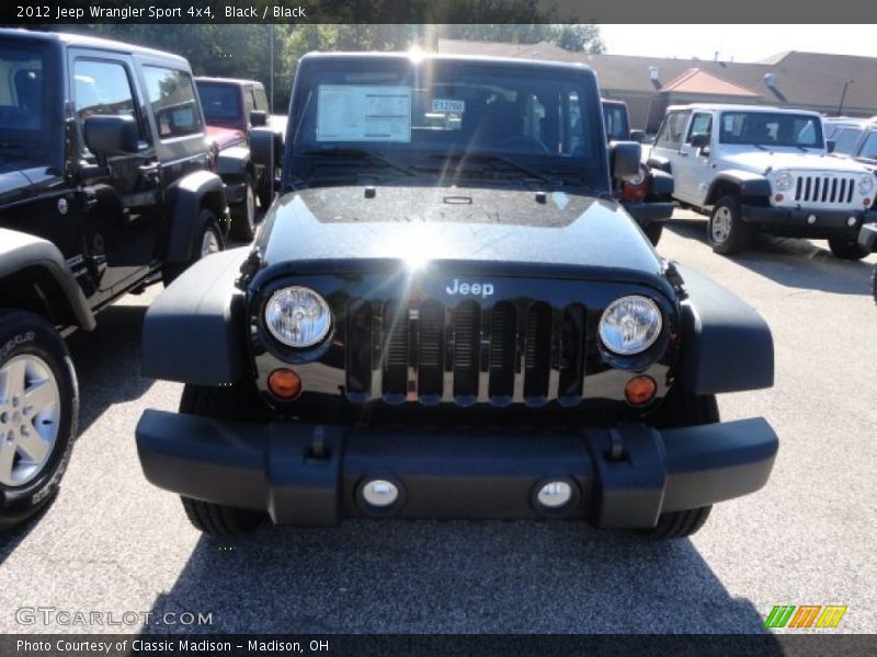 Black / Black 2012 Jeep Wrangler Sport 4x4