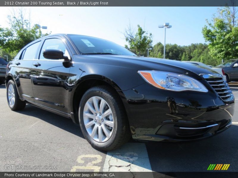 Black / Black/Light Frost 2012 Chrysler 200 Touring Sedan