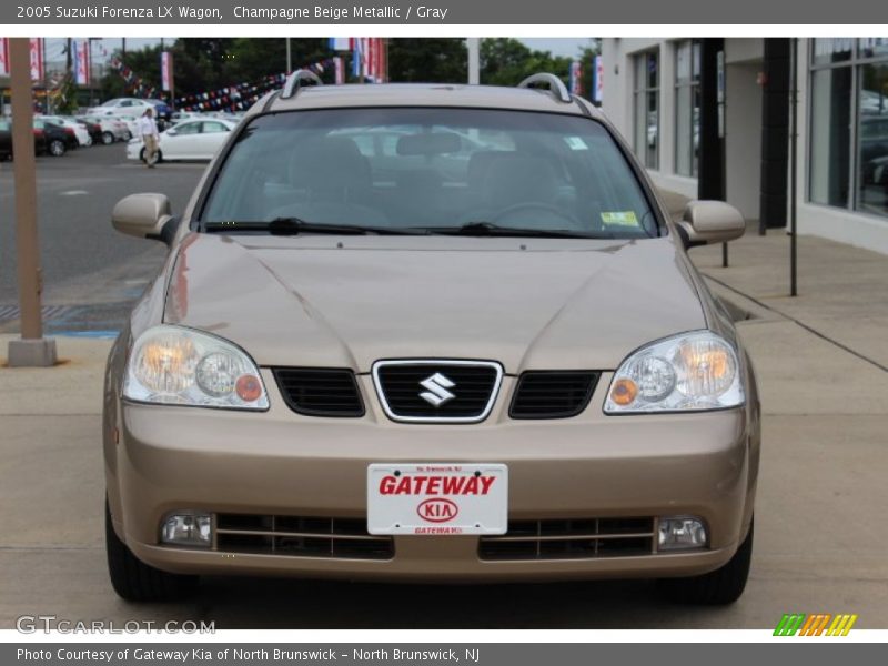 Champagne Beige Metallic / Gray 2005 Suzuki Forenza LX Wagon