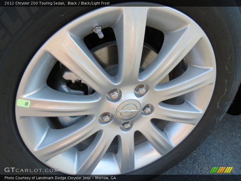 Black / Black/Light Frost 2012 Chrysler 200 Touring Sedan