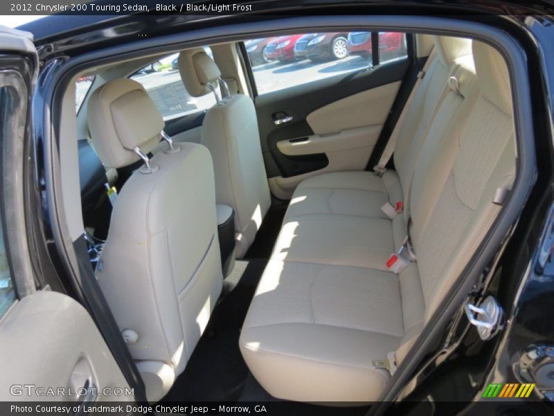 Black / Black/Light Frost 2012 Chrysler 200 Touring Sedan