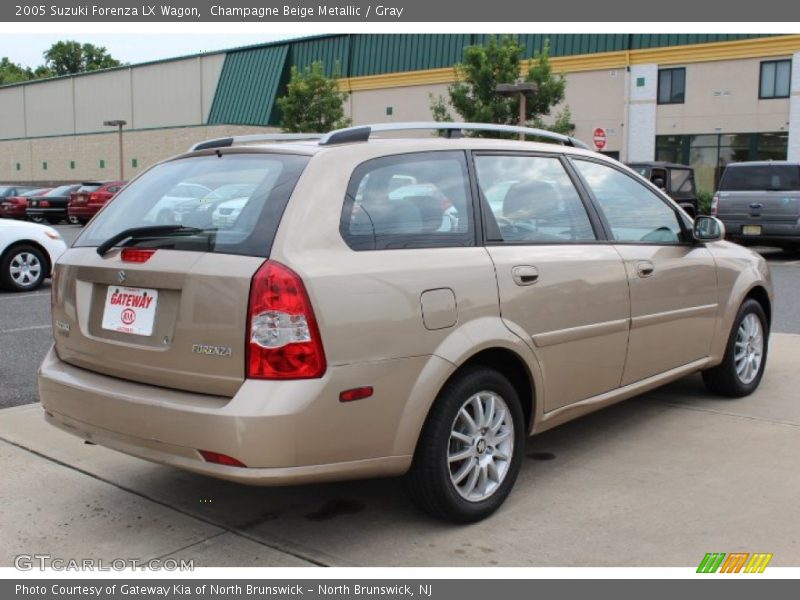 Champagne Beige Metallic / Gray 2005 Suzuki Forenza LX Wagon