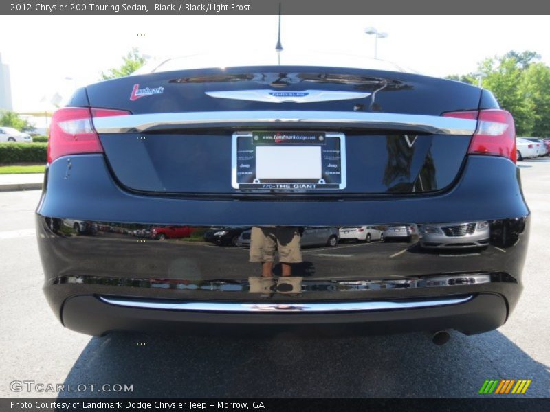 Black / Black/Light Frost 2012 Chrysler 200 Touring Sedan