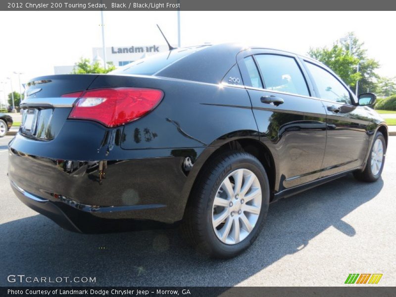 Black / Black/Light Frost 2012 Chrysler 200 Touring Sedan