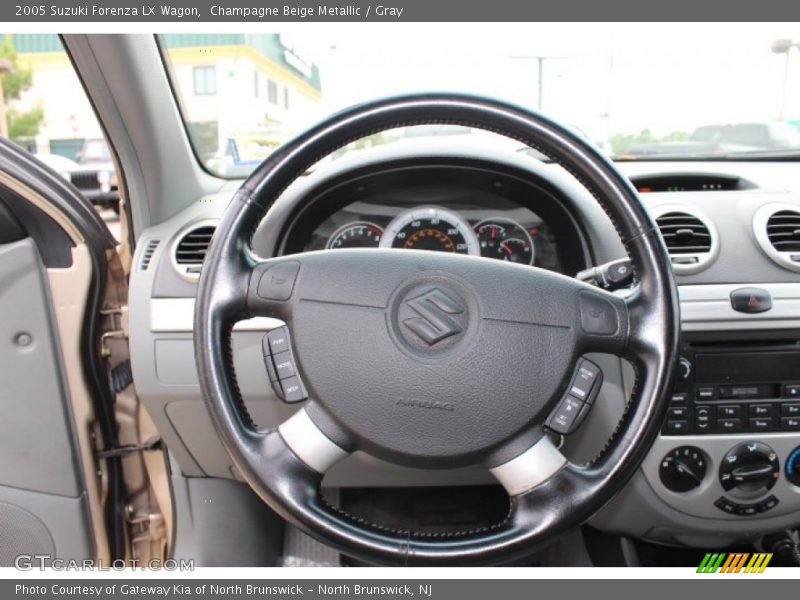Champagne Beige Metallic / Gray 2005 Suzuki Forenza LX Wagon