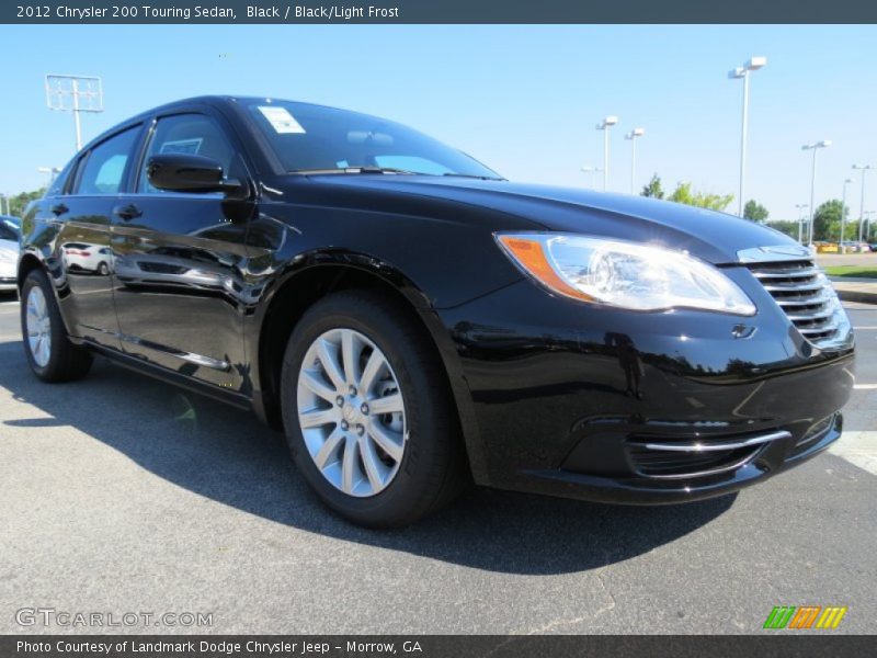Black / Black/Light Frost 2012 Chrysler 200 Touring Sedan