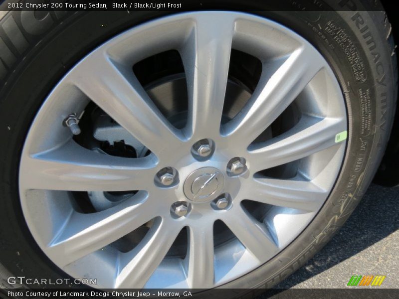 Black / Black/Light Frost 2012 Chrysler 200 Touring Sedan