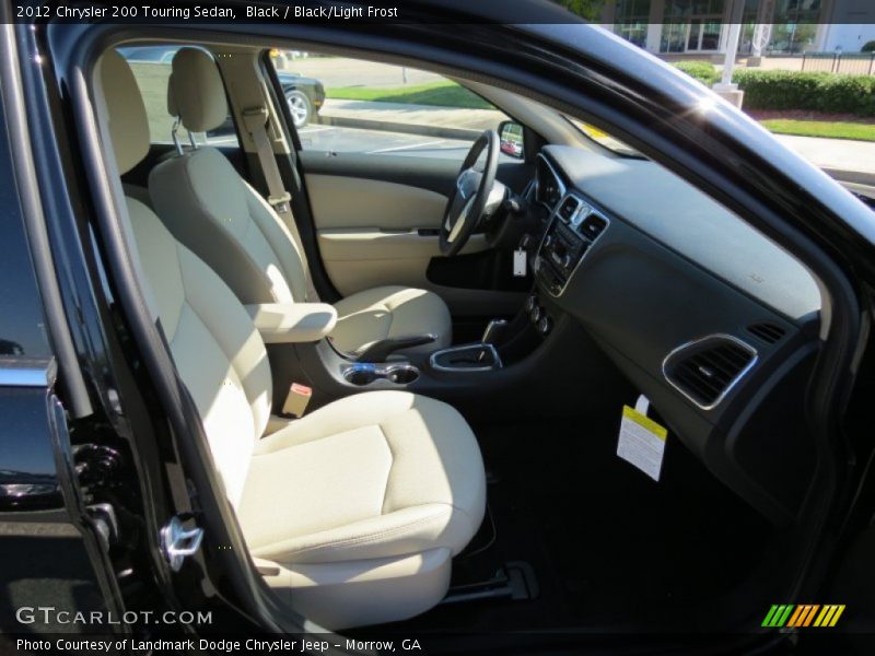 Black / Black/Light Frost 2012 Chrysler 200 Touring Sedan