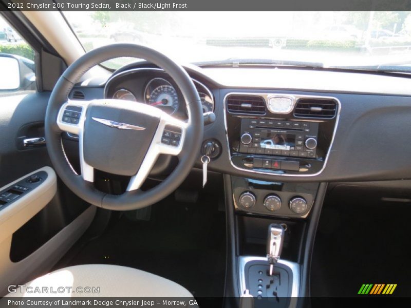 Black / Black/Light Frost 2012 Chrysler 200 Touring Sedan