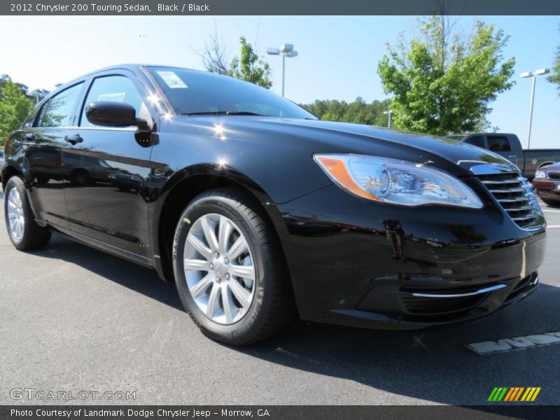 Black / Black 2012 Chrysler 200 Touring Sedan