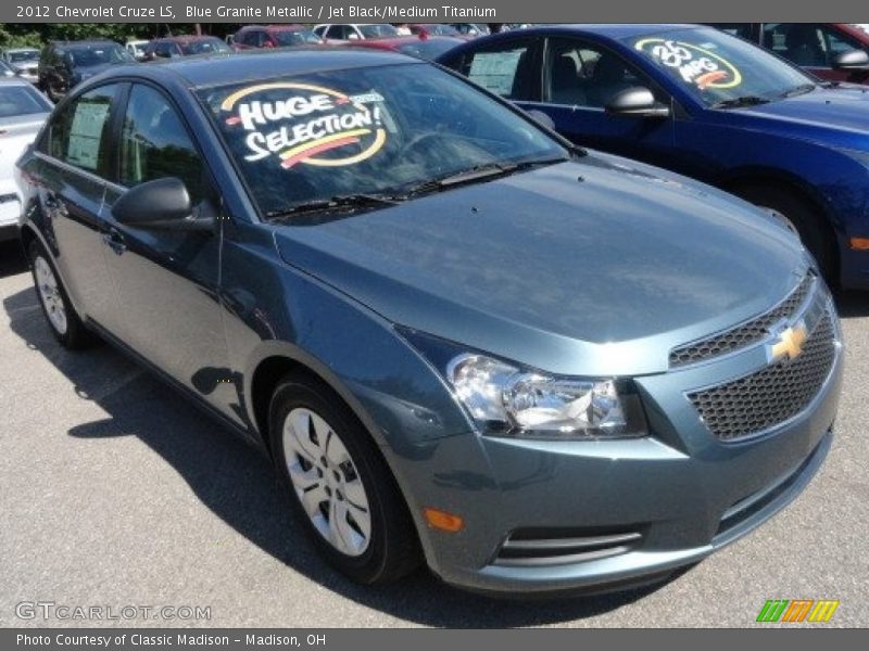 Blue Granite Metallic / Jet Black/Medium Titanium 2012 Chevrolet Cruze LS