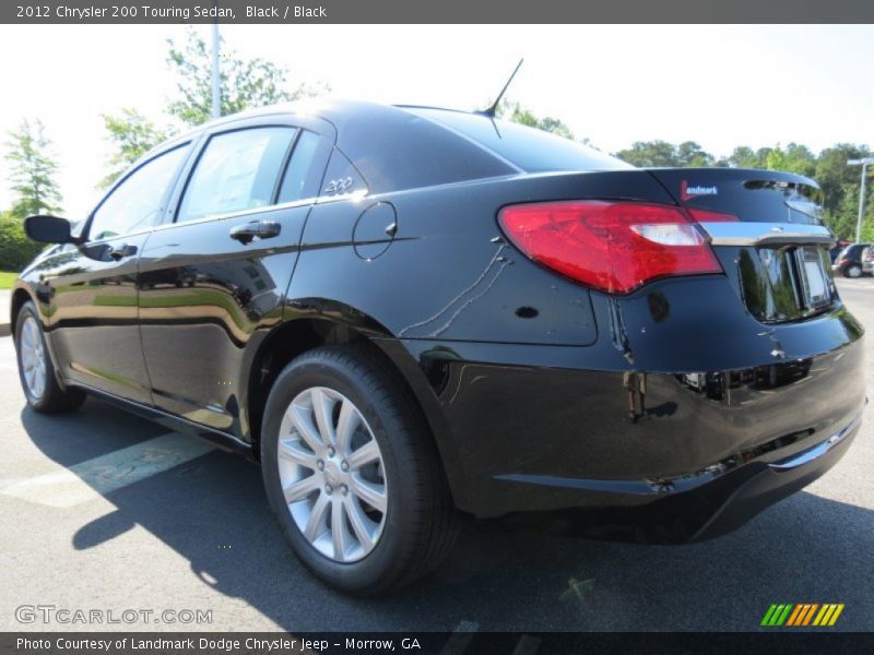Black / Black 2012 Chrysler 200 Touring Sedan
