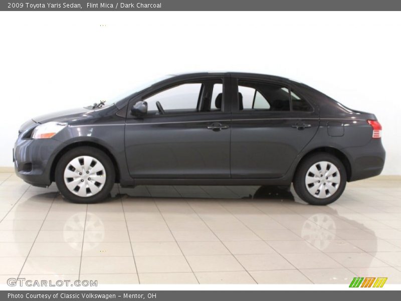 Flint Mica / Dark Charcoal 2009 Toyota Yaris Sedan