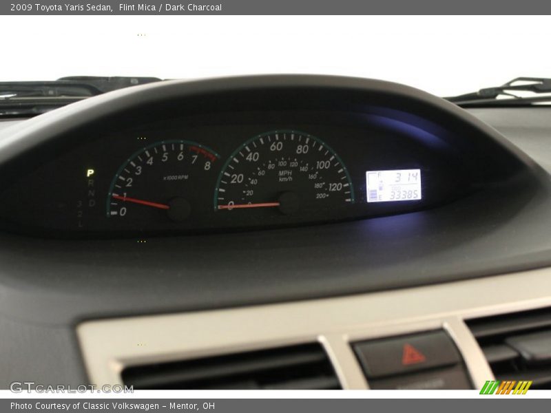 Flint Mica / Dark Charcoal 2009 Toyota Yaris Sedan