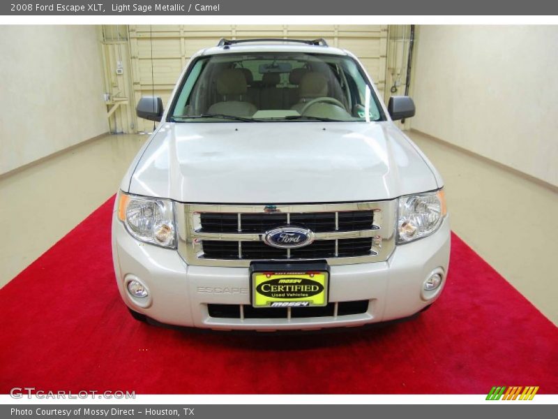 Light Sage Metallic / Camel 2008 Ford Escape XLT