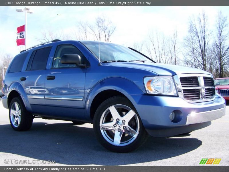 Marine Blue Pearl / Dark Slate Gray/Light Slate Gray 2007 Dodge Durango Limited 4x4
