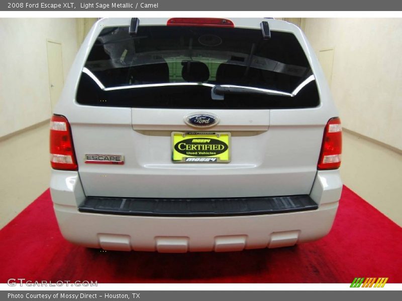 Light Sage Metallic / Camel 2008 Ford Escape XLT