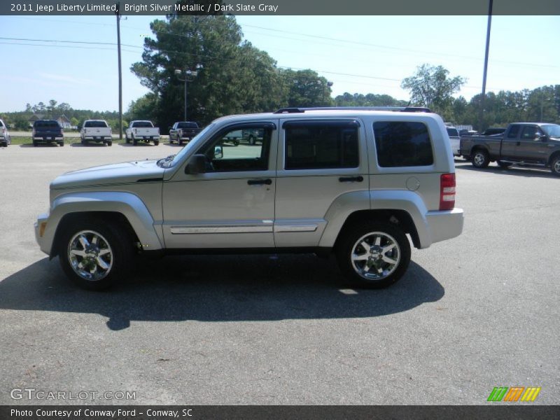 Bright Silver Metallic / Dark Slate Gray 2011 Jeep Liberty Limited
