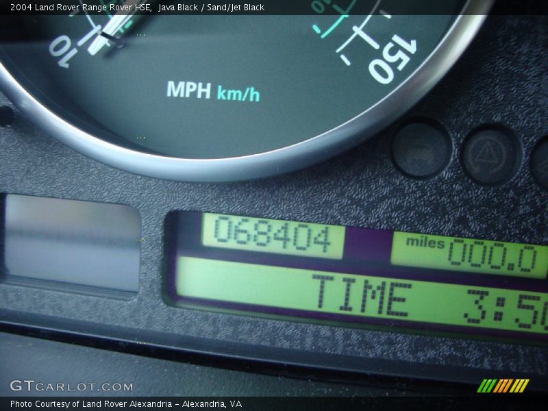 Java Black / Sand/Jet Black 2004 Land Rover Range Rover HSE