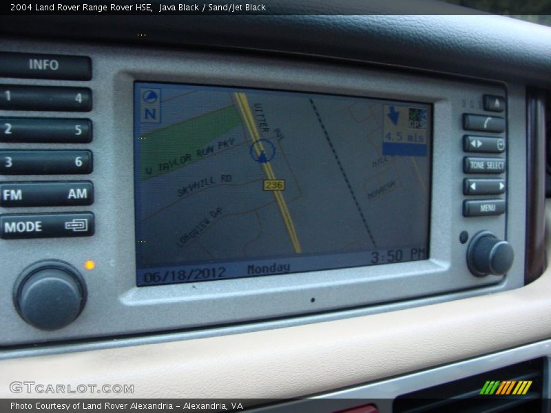 Java Black / Sand/Jet Black 2004 Land Rover Range Rover HSE