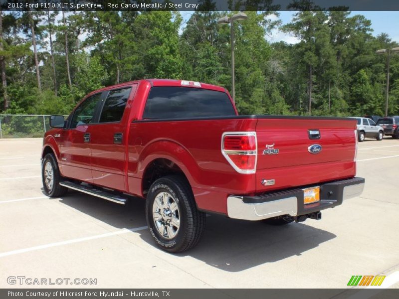 Red Candy Metallic / Steel Gray 2012 Ford F150 XLT SuperCrew