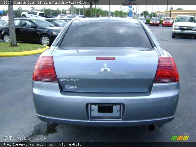 Satin Mesai Gray Pearl / Gray 2007 Mitsubishi Galant DE