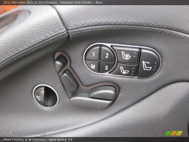 Palladium Silver Metallic / Black 2011 Mercedes-Benz SL 550 Roadster