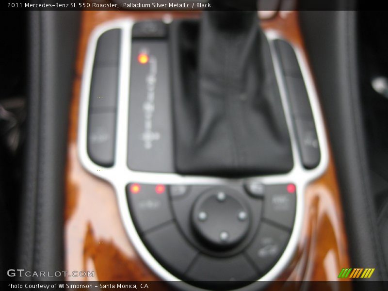 Palladium Silver Metallic / Black 2011 Mercedes-Benz SL 550 Roadster